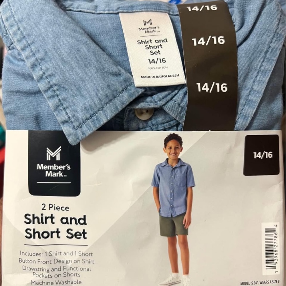 Blue Kids Shirt & Short Set